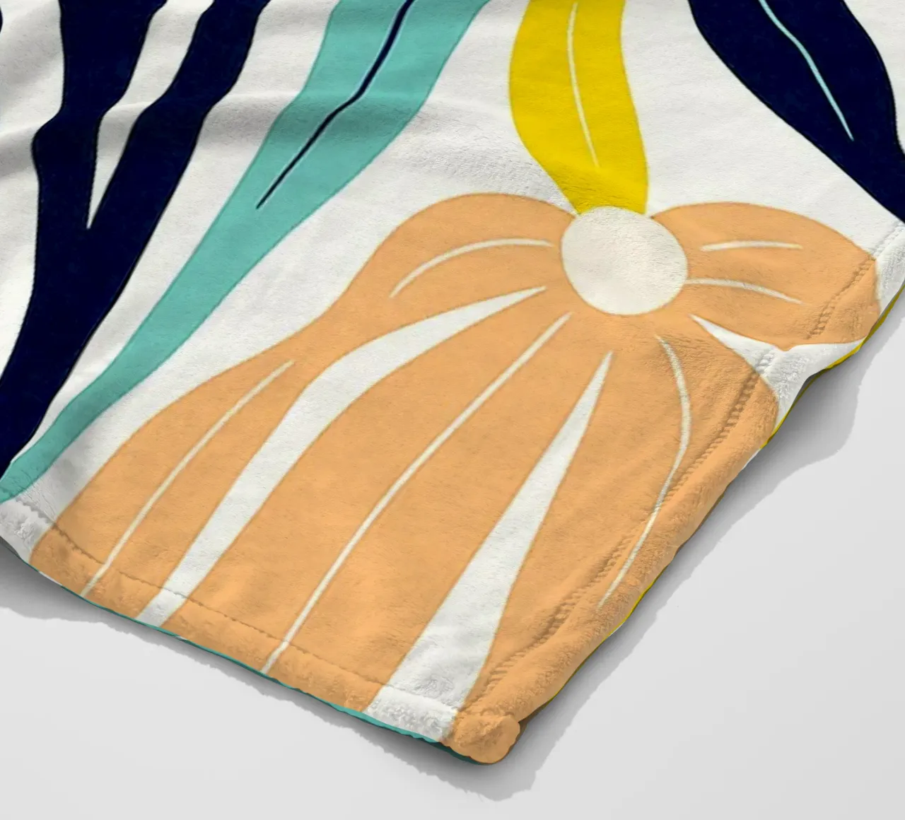 Flowers Abstract Art fleece blanket by Bulaxtims
