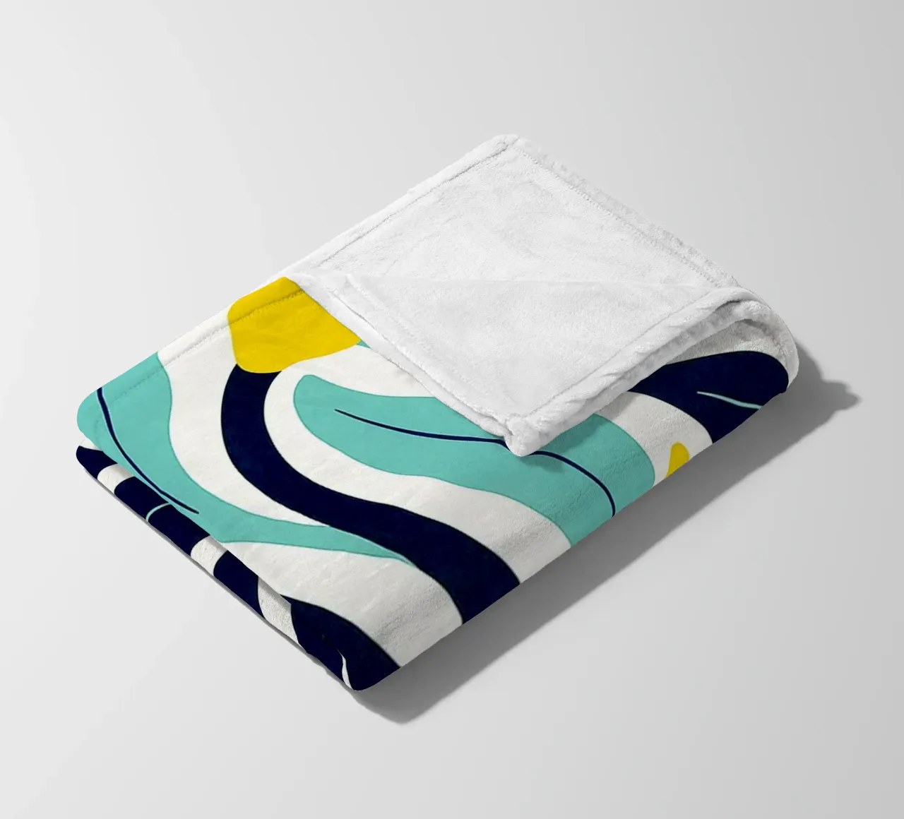 Flowers Abstract Art fleece blanket by Bulaxtims