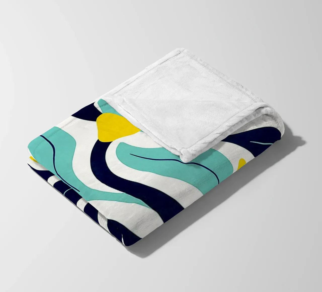 Flowers Abstract Art fleece blanket by Bulaxtims