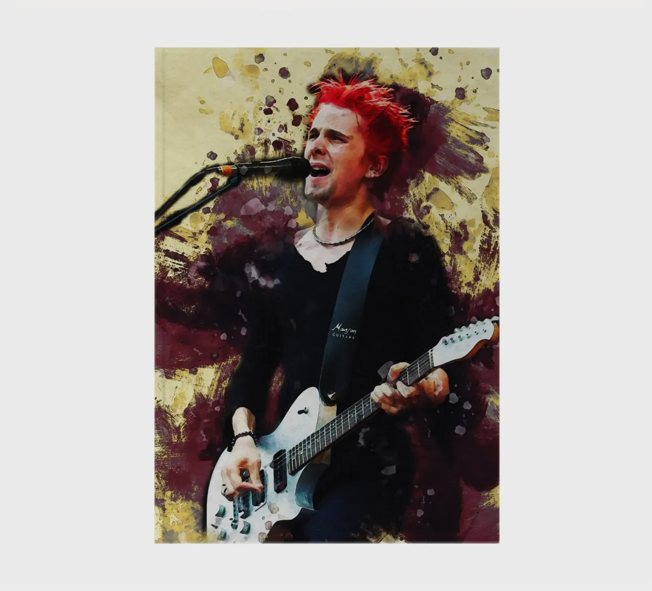 Smudge Matt Bellamy notebook by Gunawan Rb