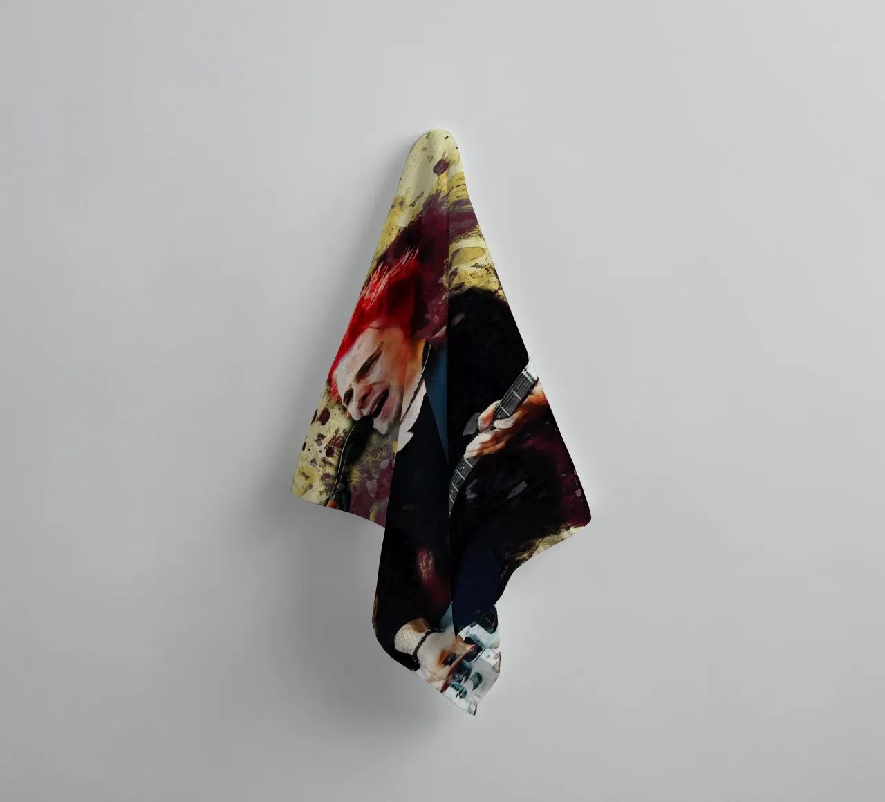 Smudge Matt Bellamy towel by Gunawan Rb