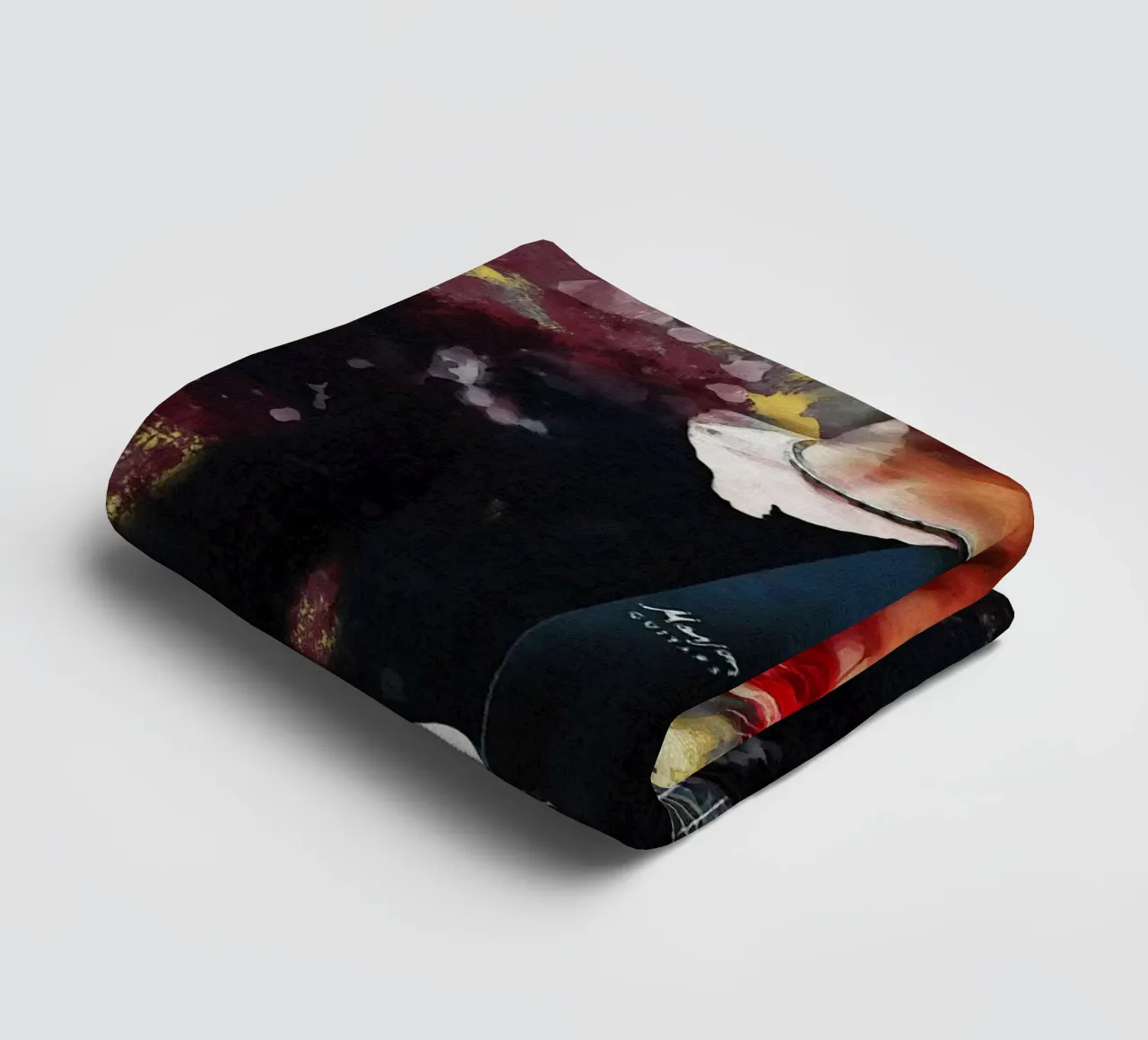 Smudge Matt Bellamy towel by Gunawan Rb