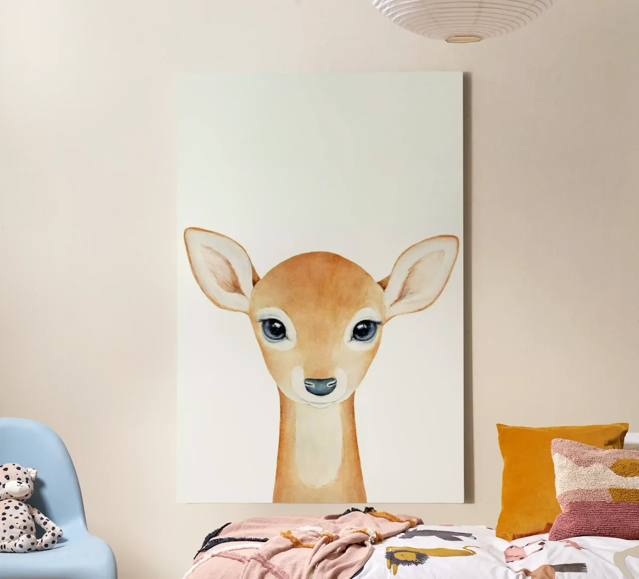 Grace The Gazel canvas by Little Flourishes