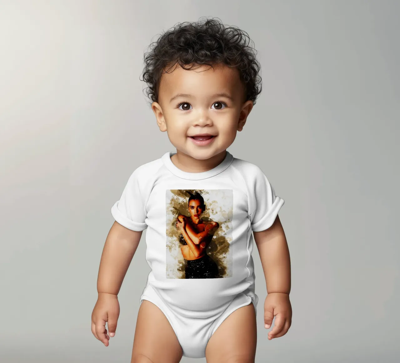 Sbaffo di Dua Lipa body neonato maniche corte da Gunawan Rb