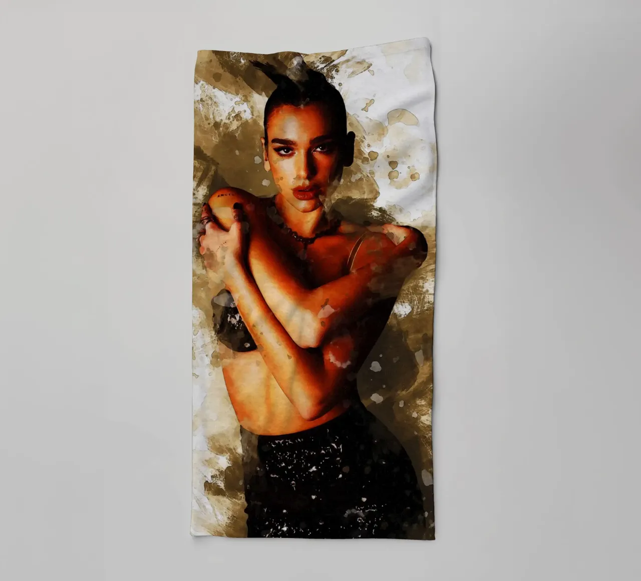 Sbaffo di Dua Lipa asciugamano da bagno da Gunawan Rb