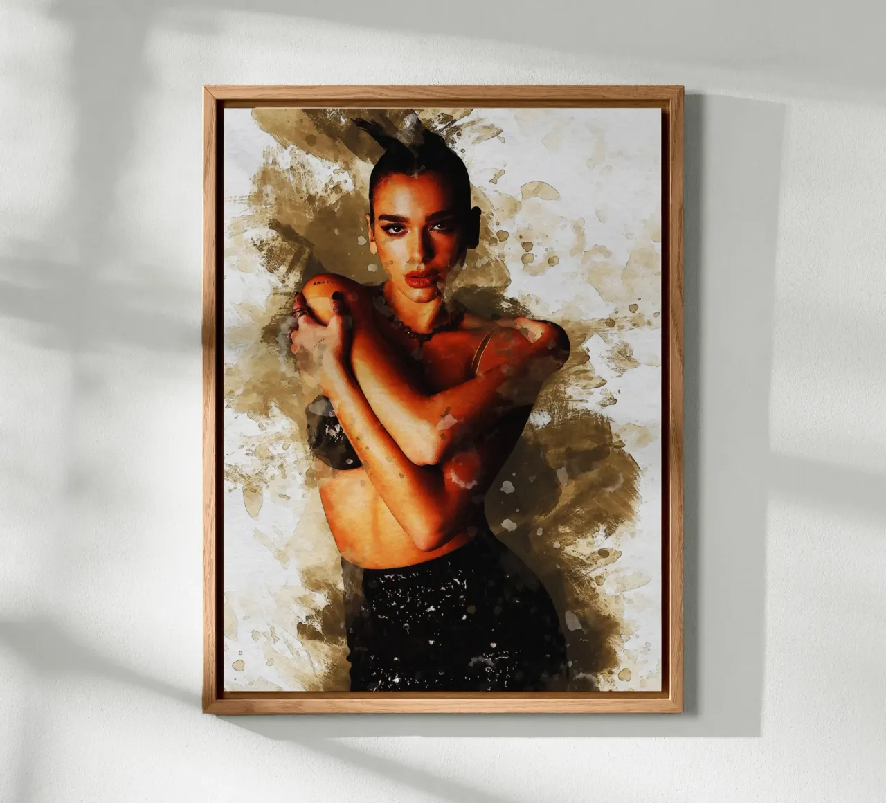 Smudge of Dua Lipa forex plate by Gunawan Rb