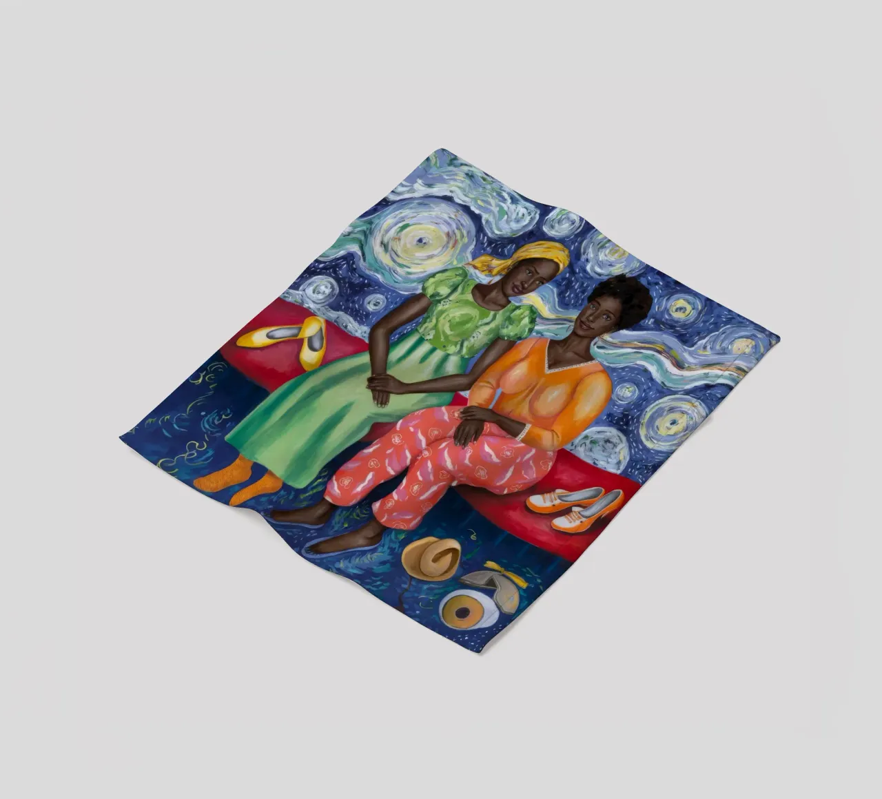 Legame con la notte stellata coperta in pile da Ebony Carpenter
