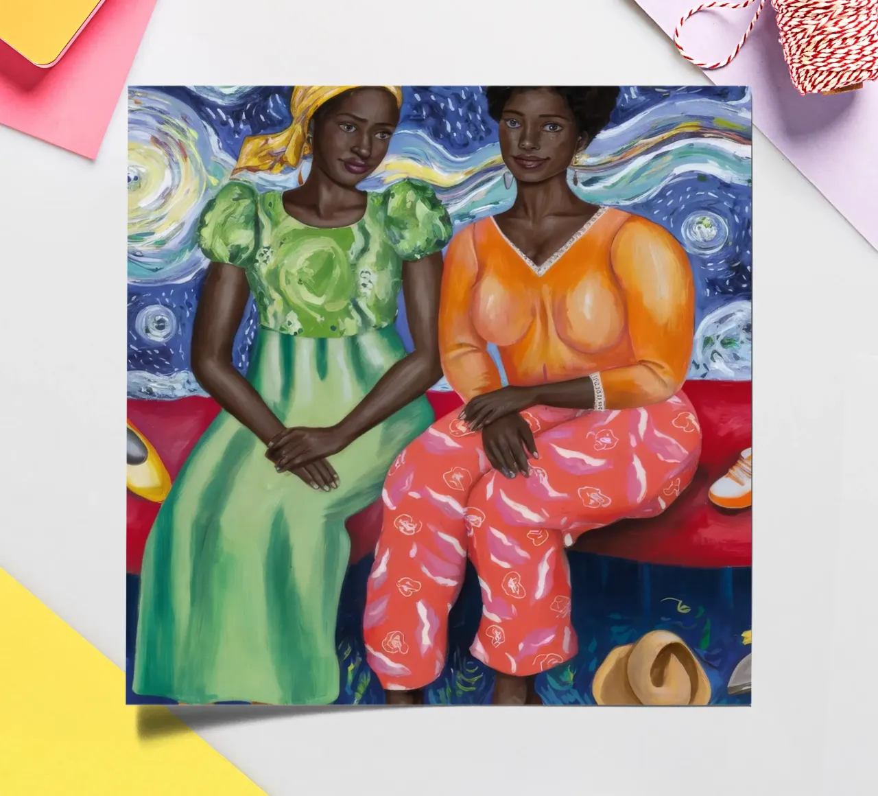 Sternennacht-Anleihe Stickerbogen von Ebony Carpenter