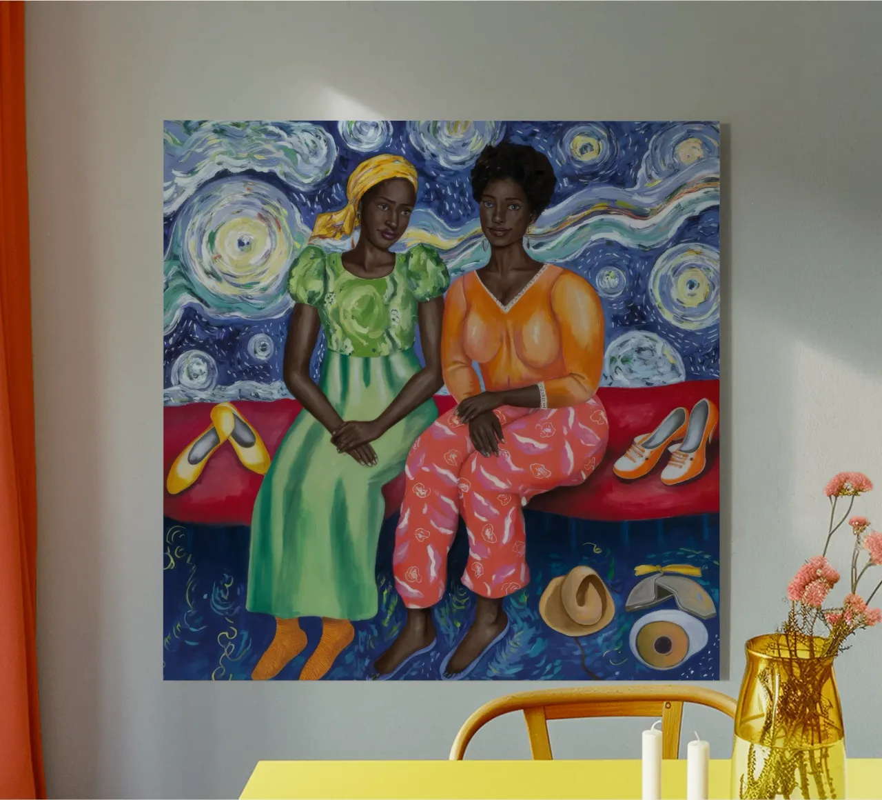 Legame con la notte stellata plexiglass da Ebony Carpenter
