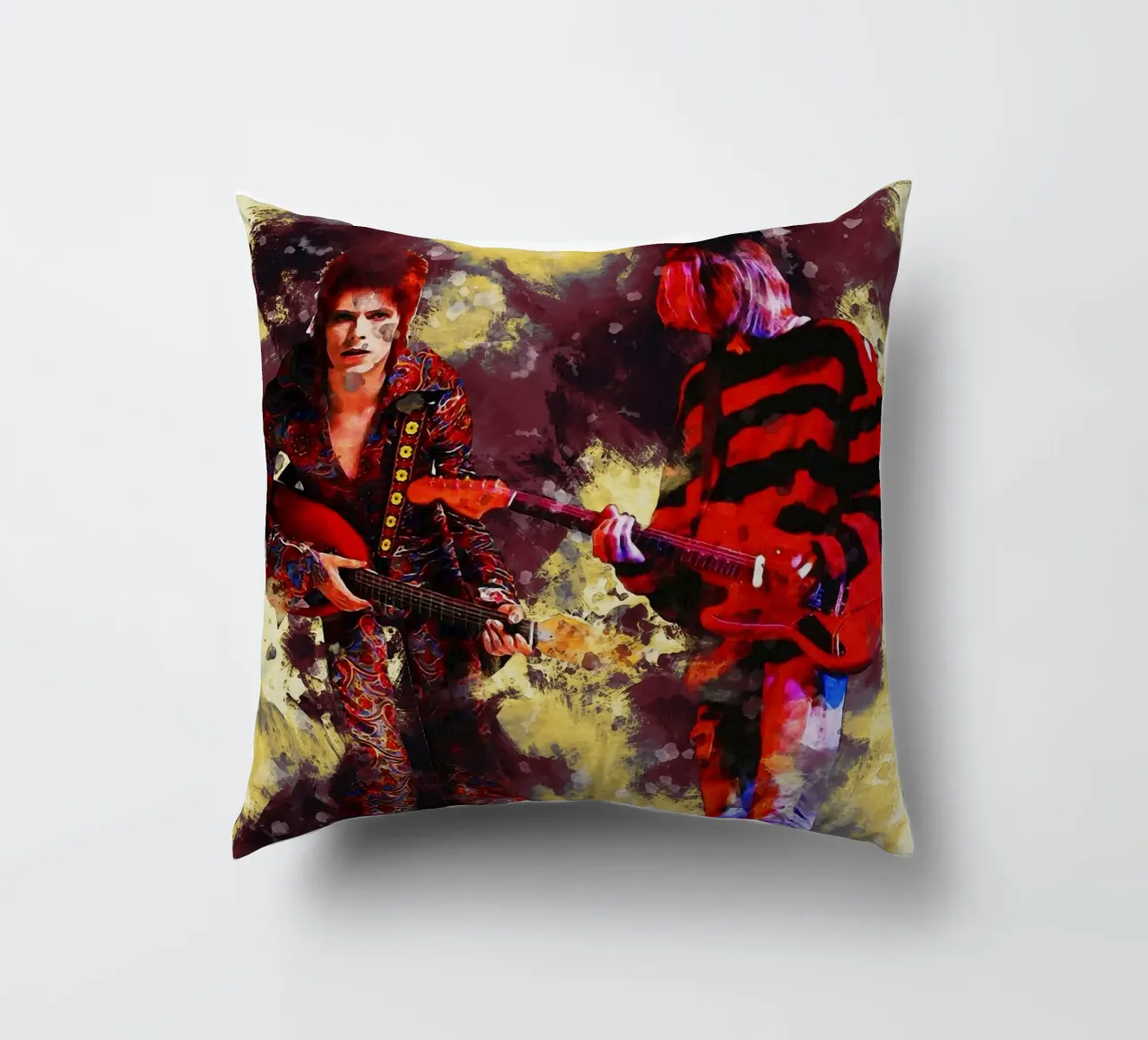 Sbaffo di Bowie e Cobain cuscino da Gunawan Rb