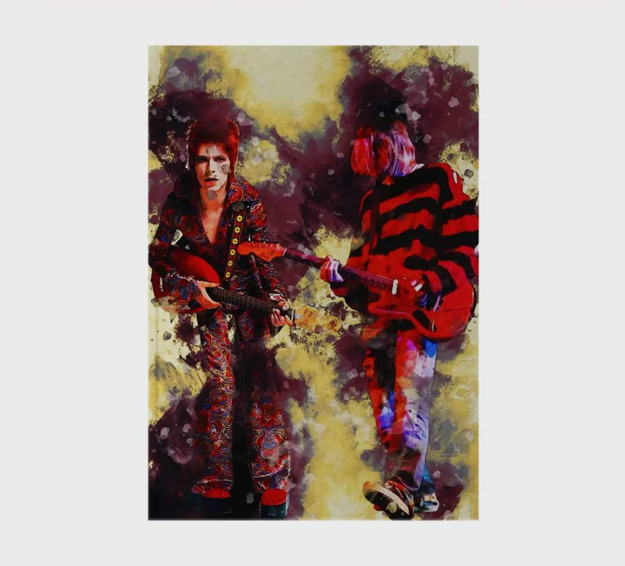 Smudge of Bowie & Cobain notebook by Gunawan Rb
