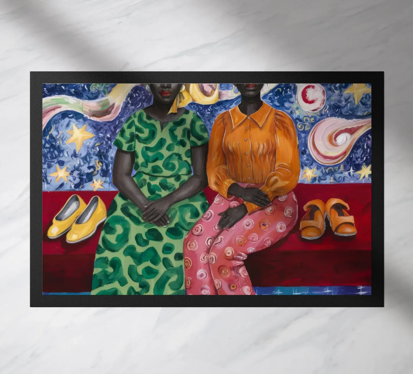 Cosmic Connection deurmat van Ebony Carpenter