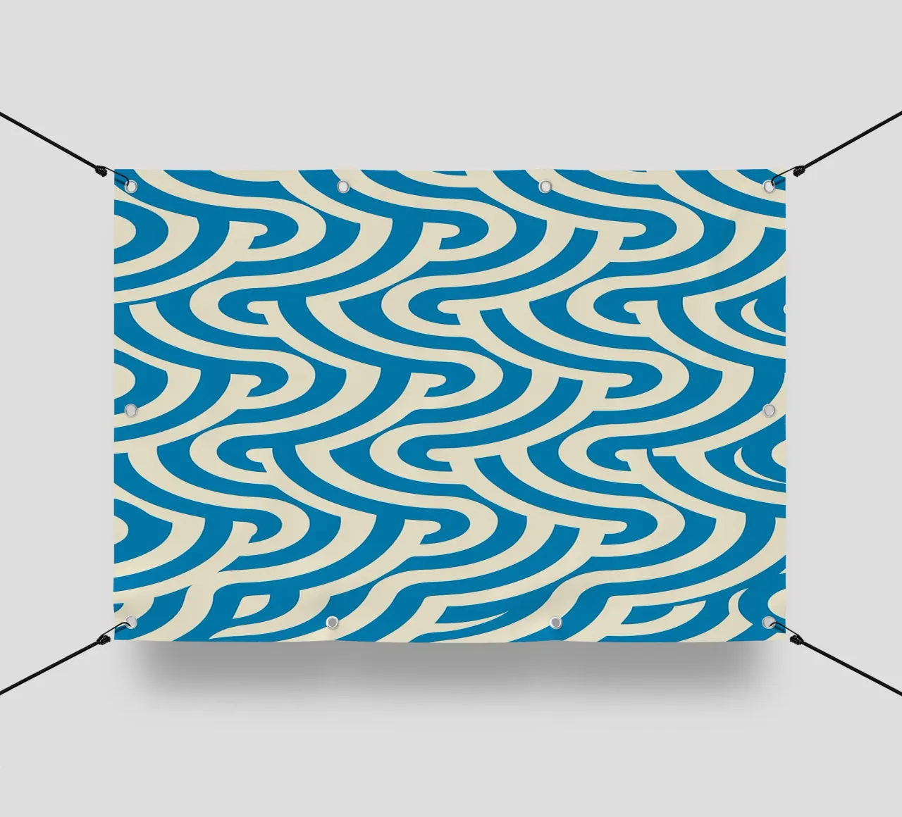 Vagues de l'océan Art abstrait bâche pvc de Bulaxtims