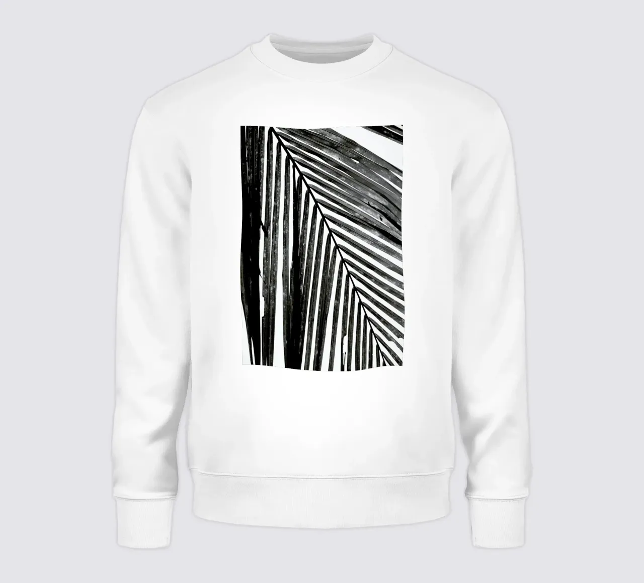 Black And White Palm Leaf felpa da Studio Nahili