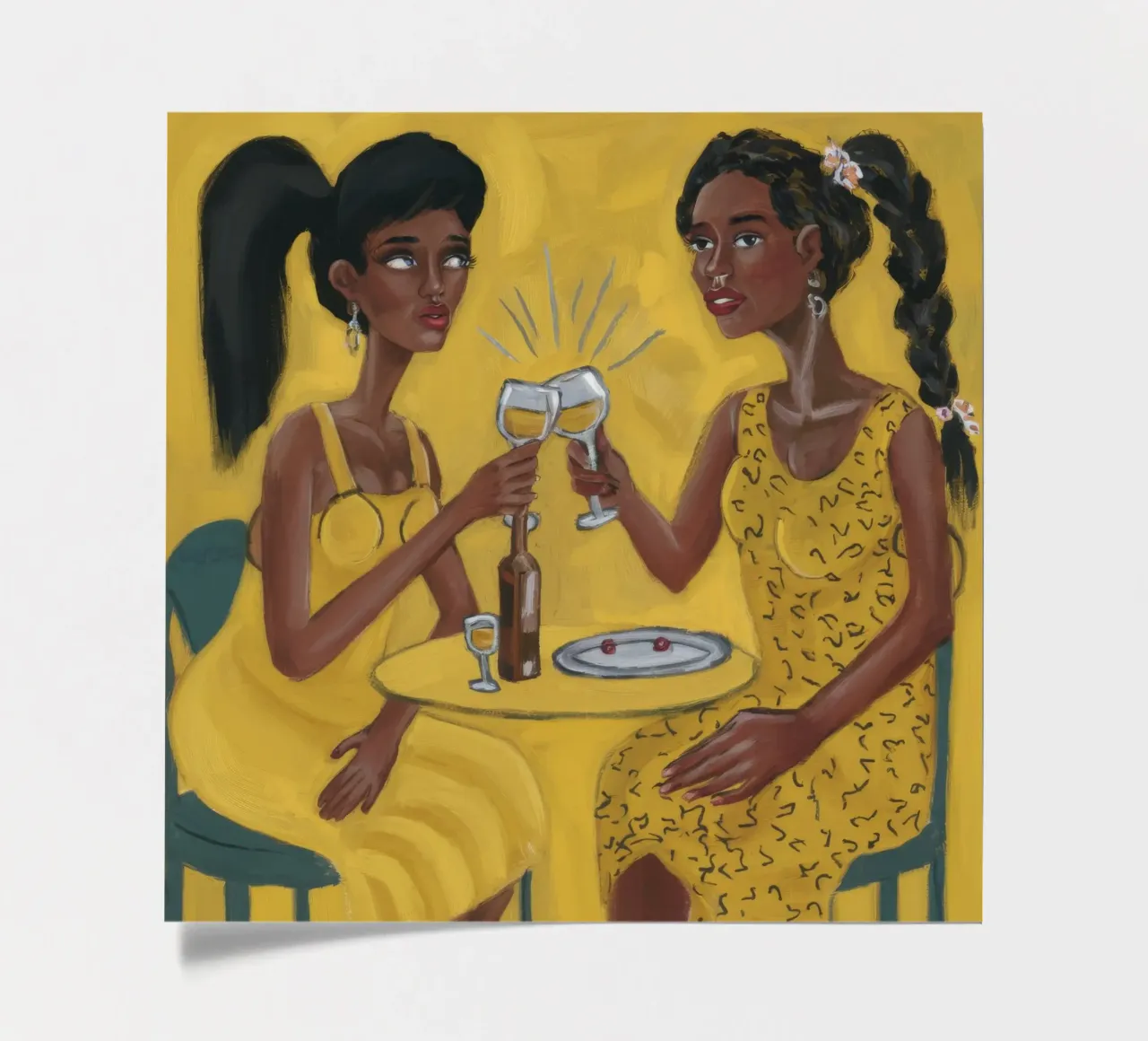 Toasting Moments sticker sheet by Ebony Carpenter