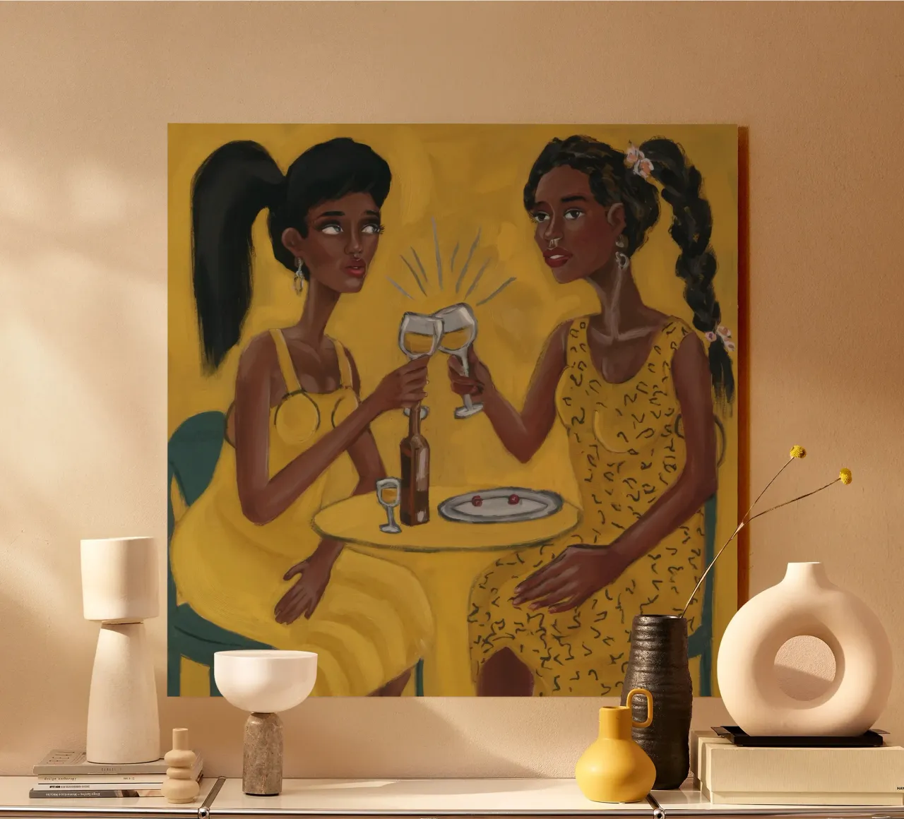 Proostende momenten aluminium-dibond van Ebony Carpenter