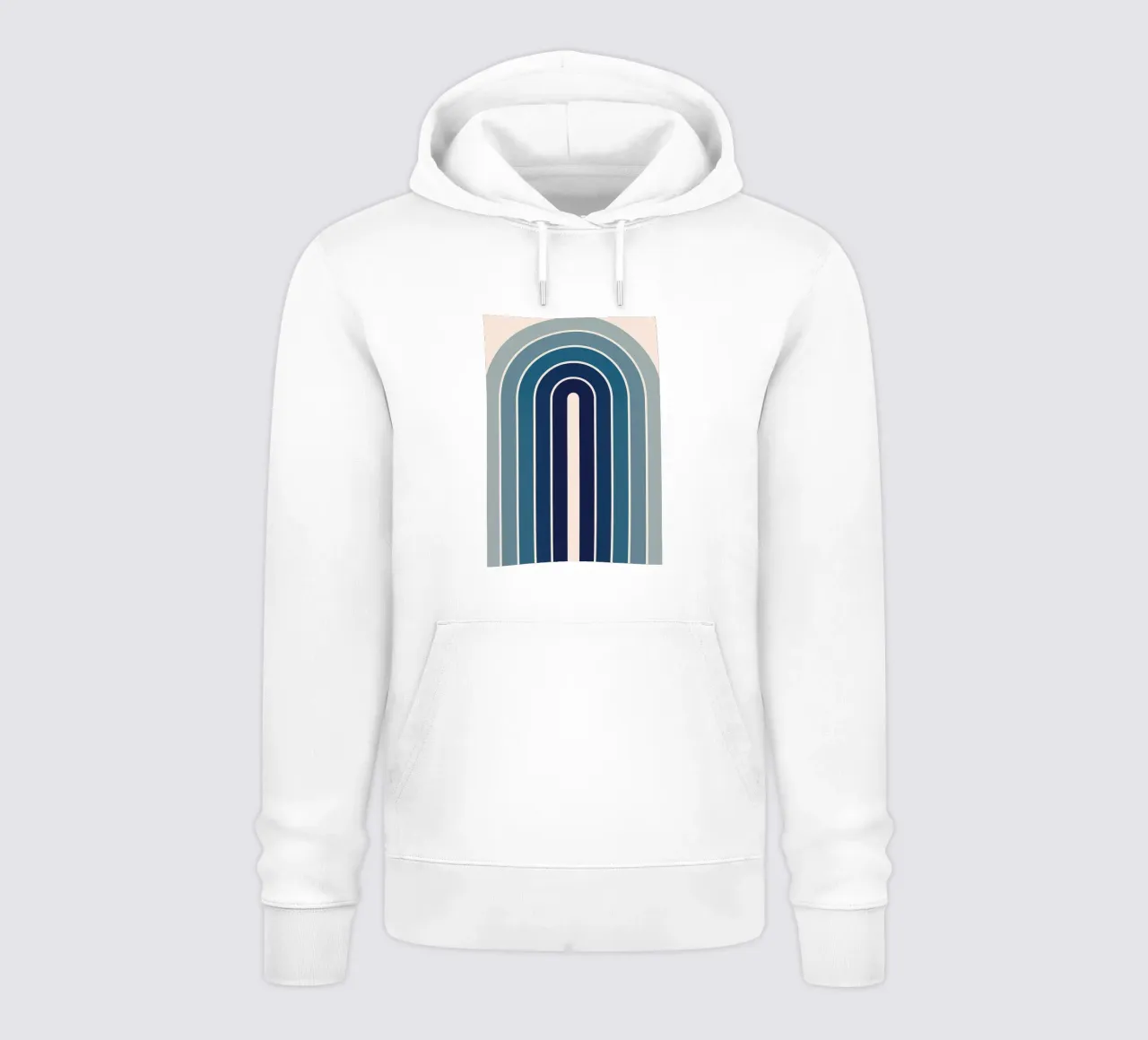 Linea arcobaleno Arte astratta felpa con cappuccio da Bulaxtims