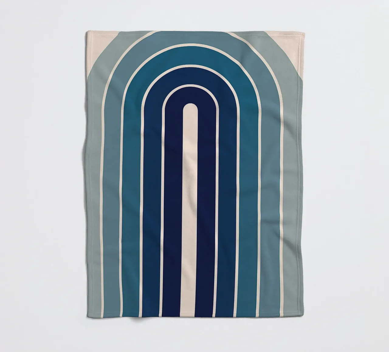Rainbow Line Abstract Art fleece blanket by Bulaxtims