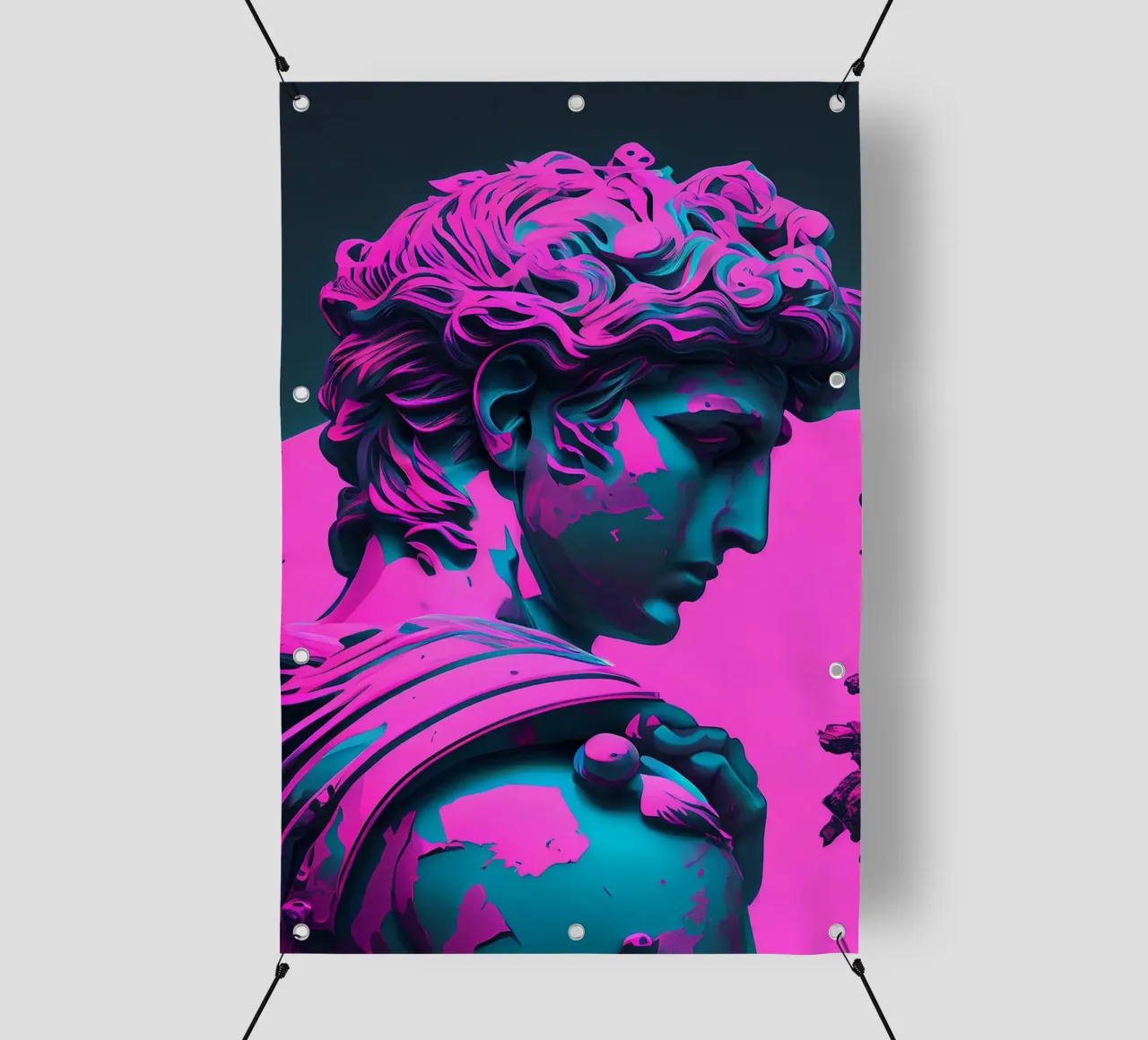Il David di Michelangelo Arte telo in pvc da Brooke