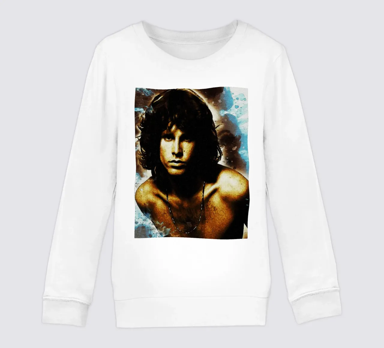 Macchia di ritratto Jim Morrison felpa bambino da Gunawan Rb