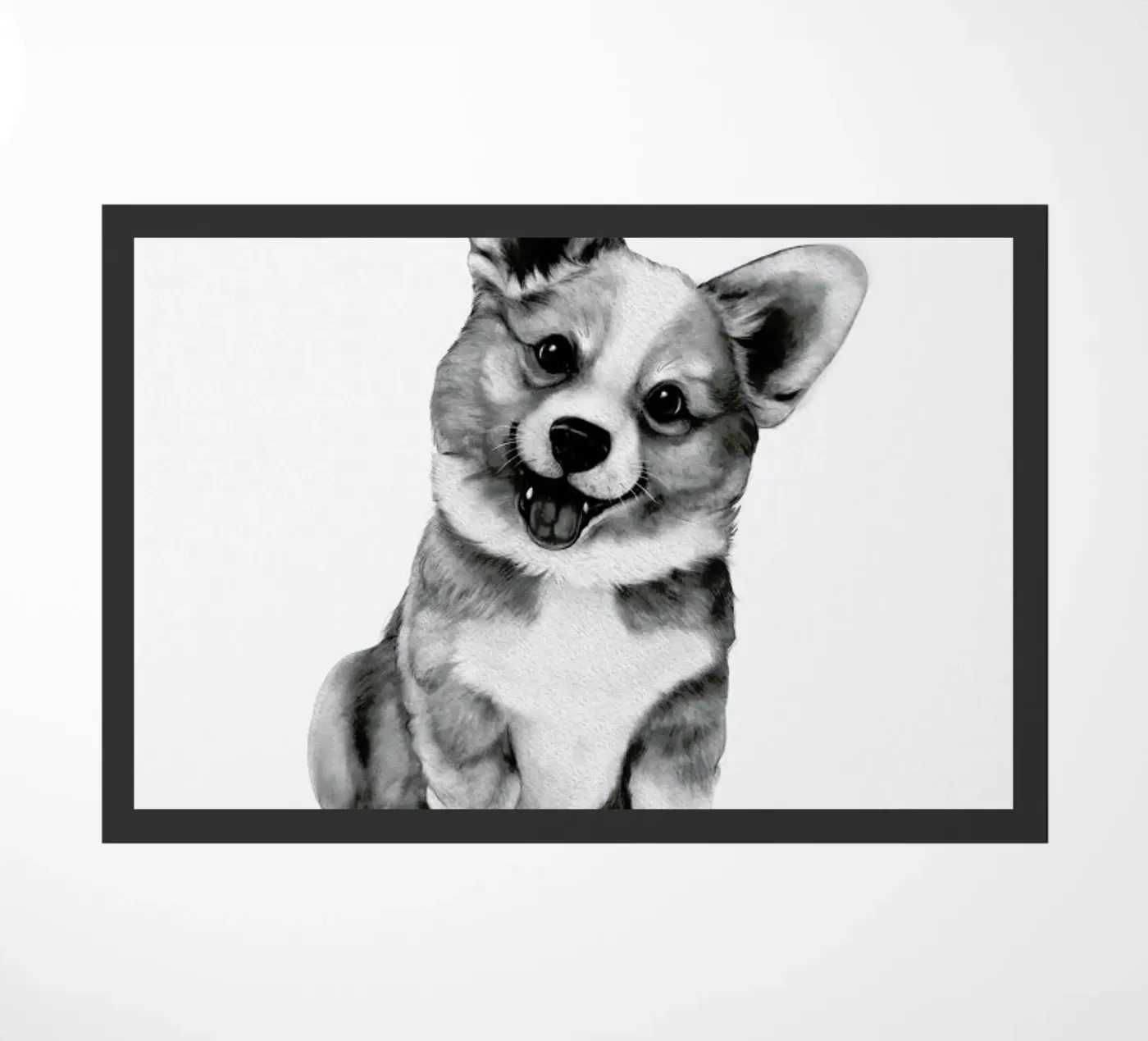 Happy Corgi zerbino da Laura Graves