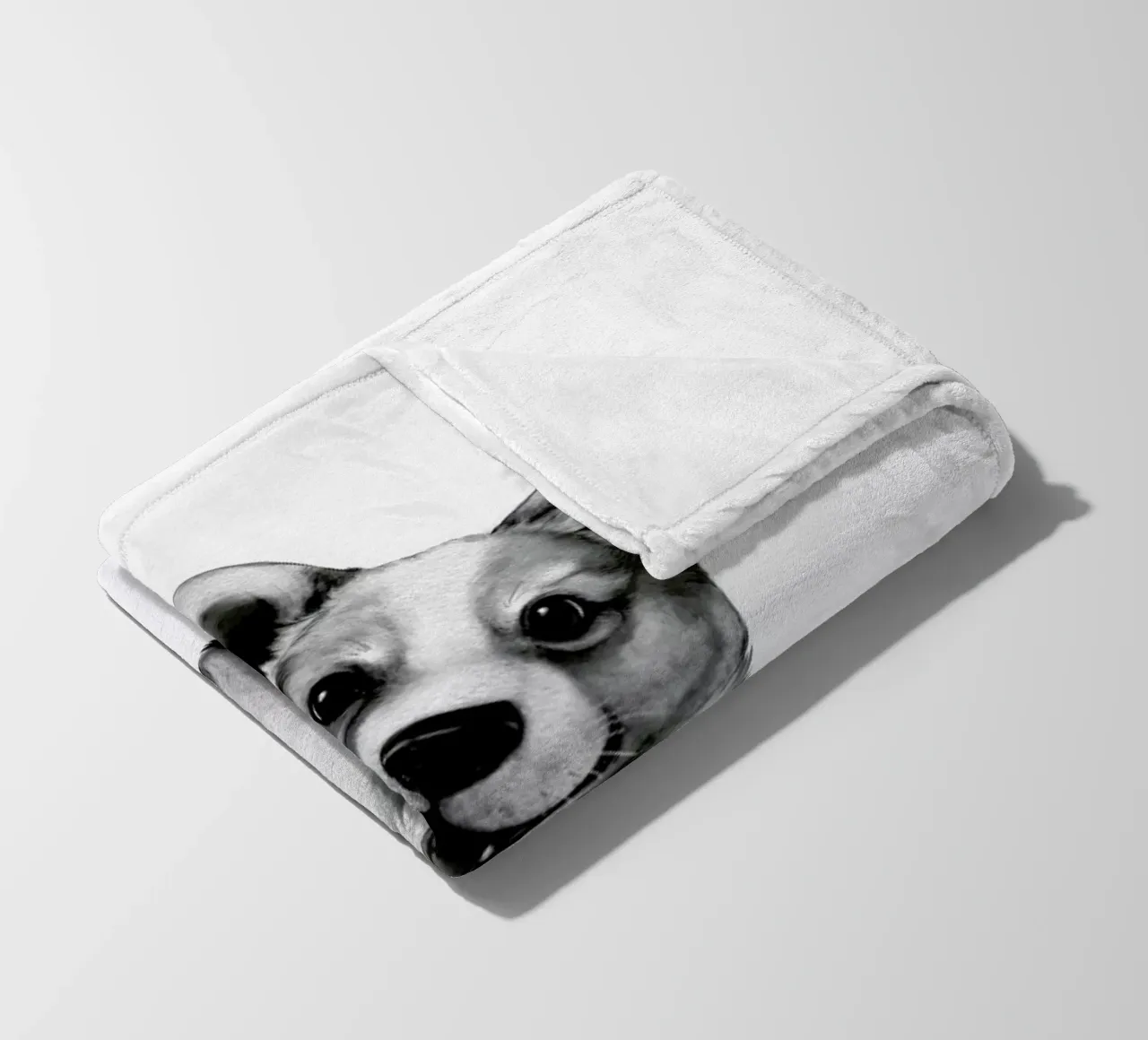 Happy Corgi coperta in pile da Laura Graves