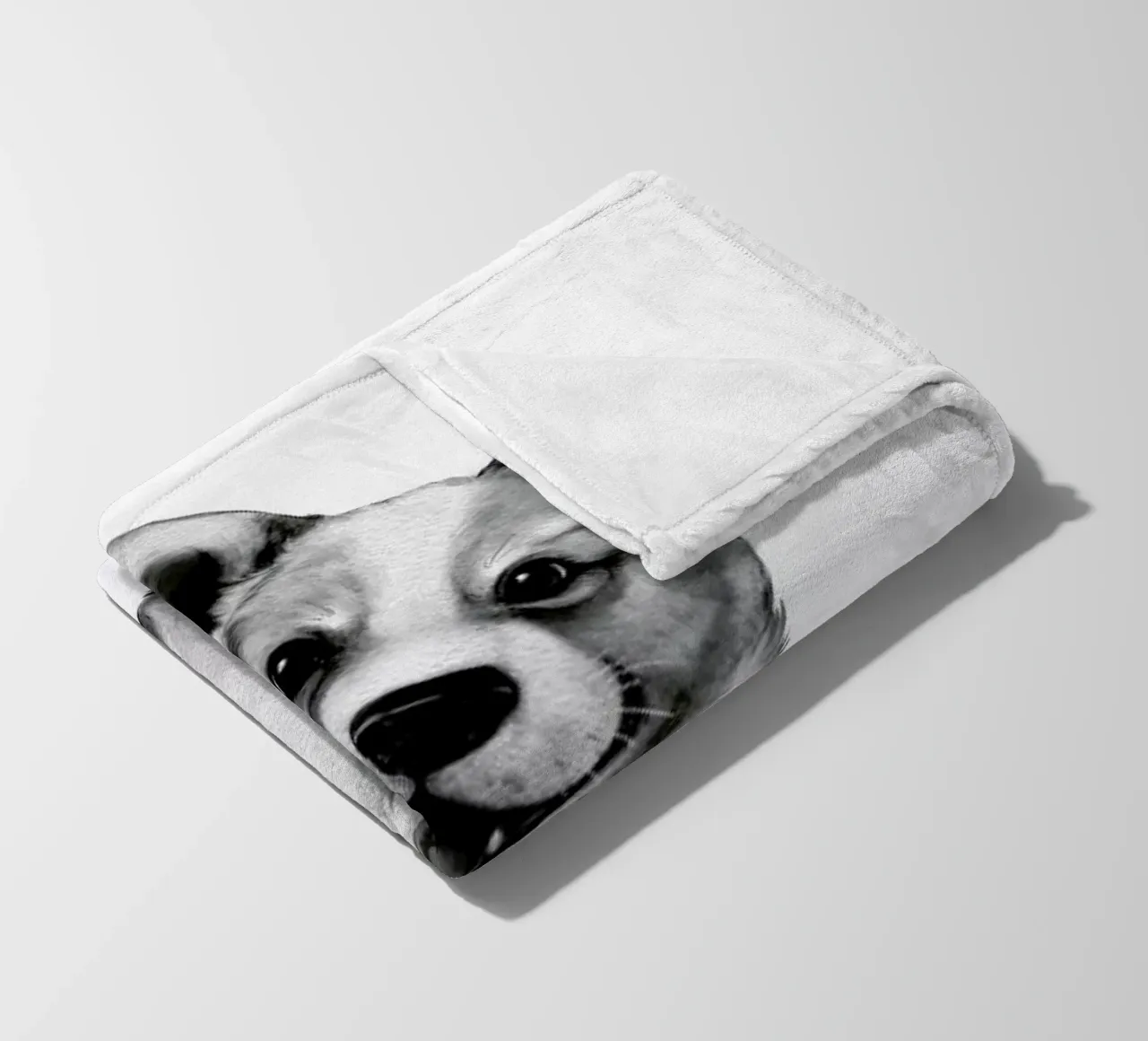 Happy Corgi coperta in pile da Laura Graves