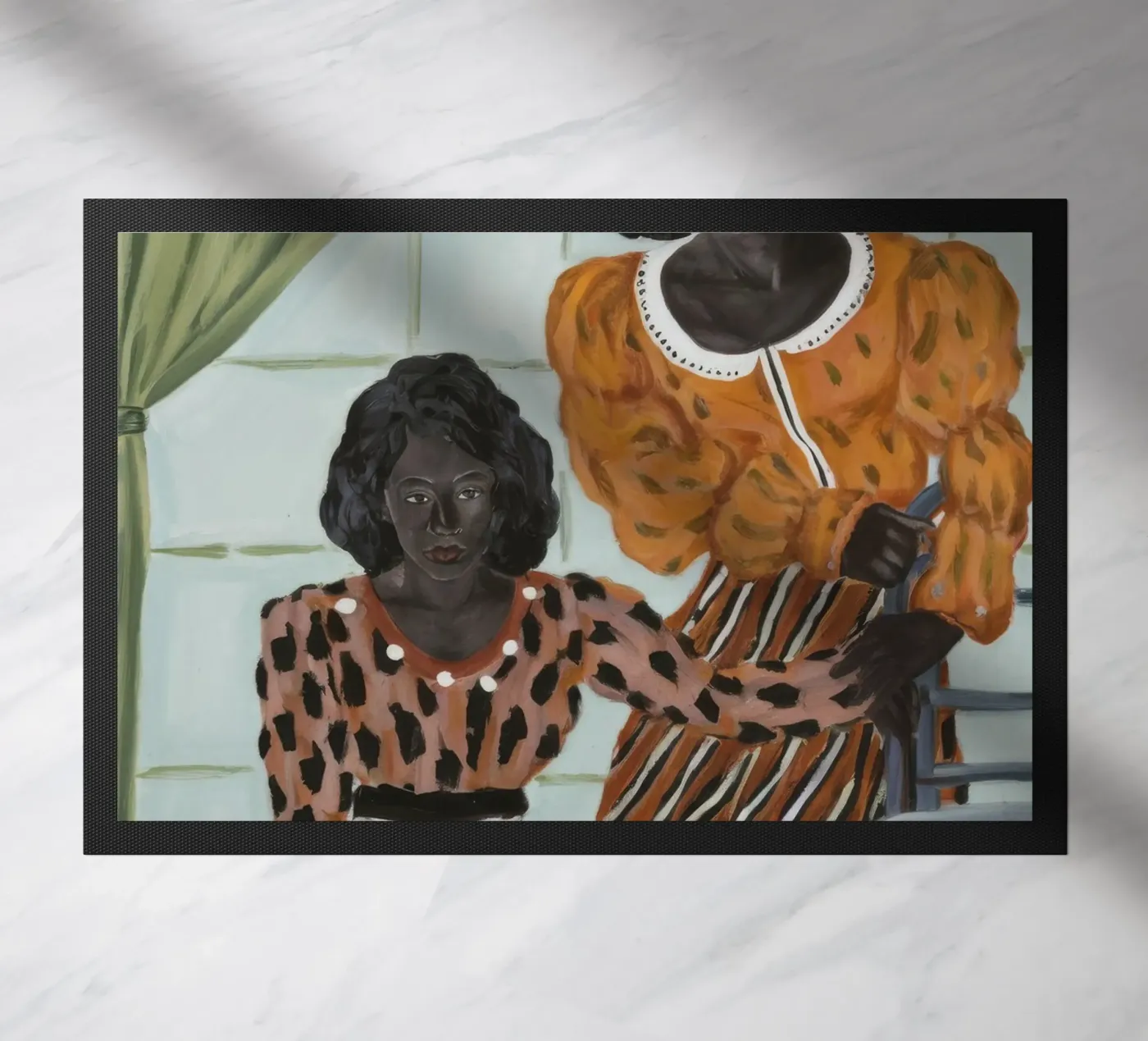 Fenster-Reflexionen Fußmatte von Ebony Carpenter