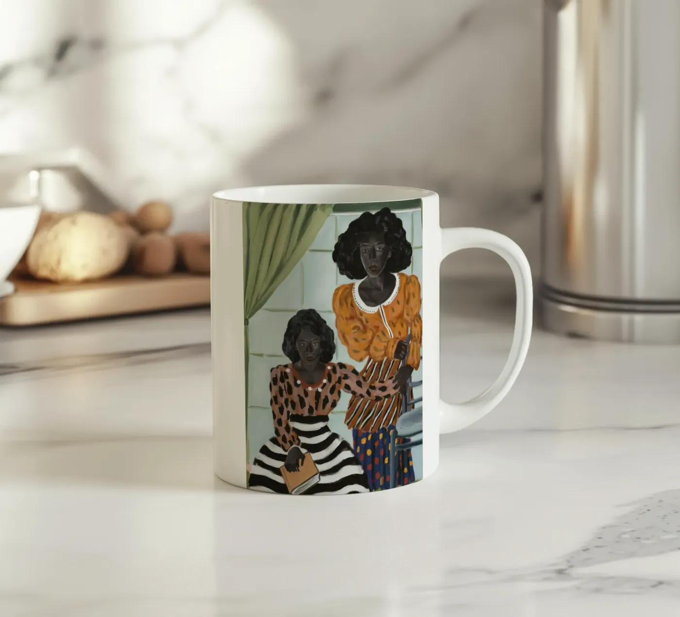 Window Reflections Keramik Tasse von Ebony Carpenter