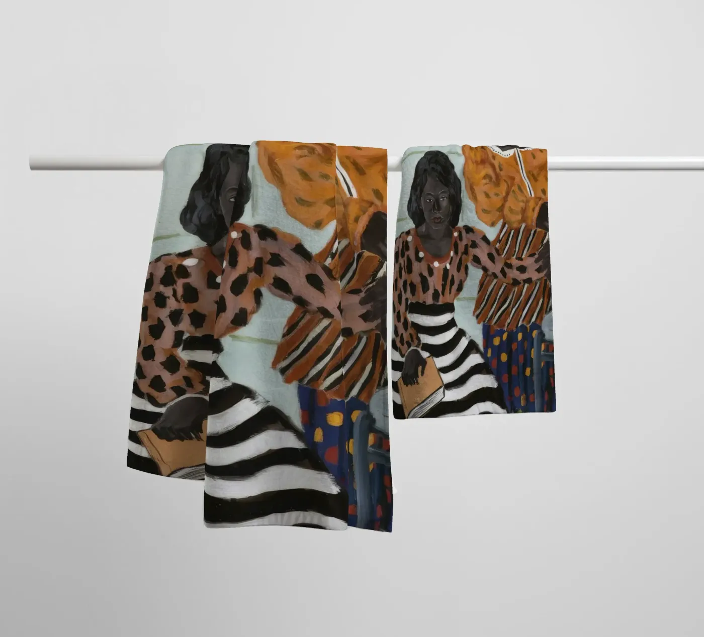 Raam Reflecties badhanddoek van Ebony Carpenter
