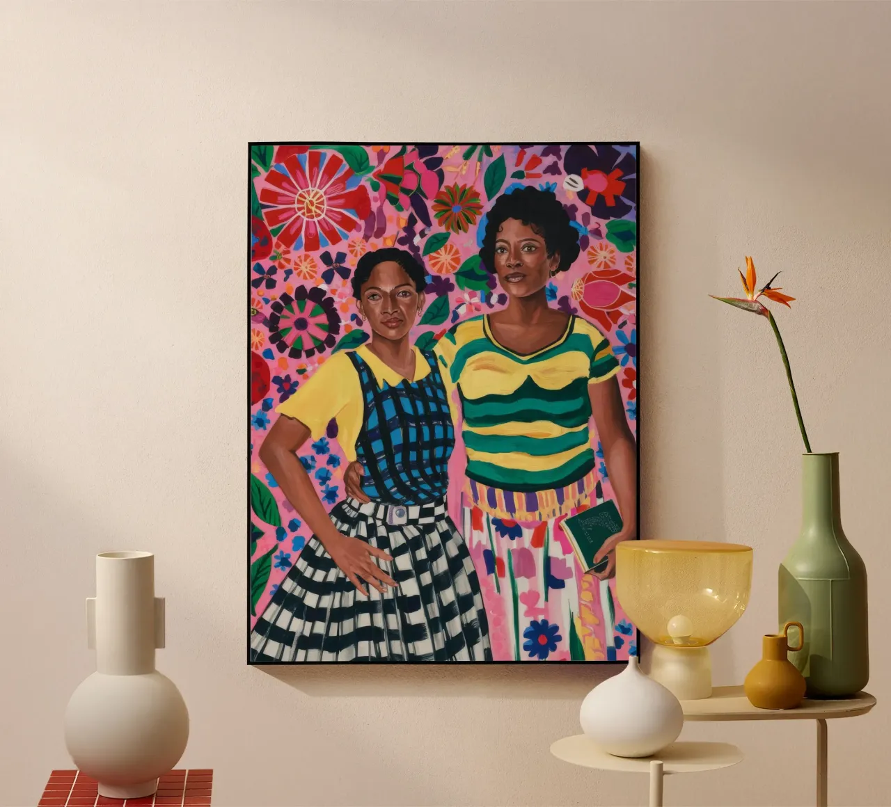 Duo floreale plexiglass da Ebony Carpenter