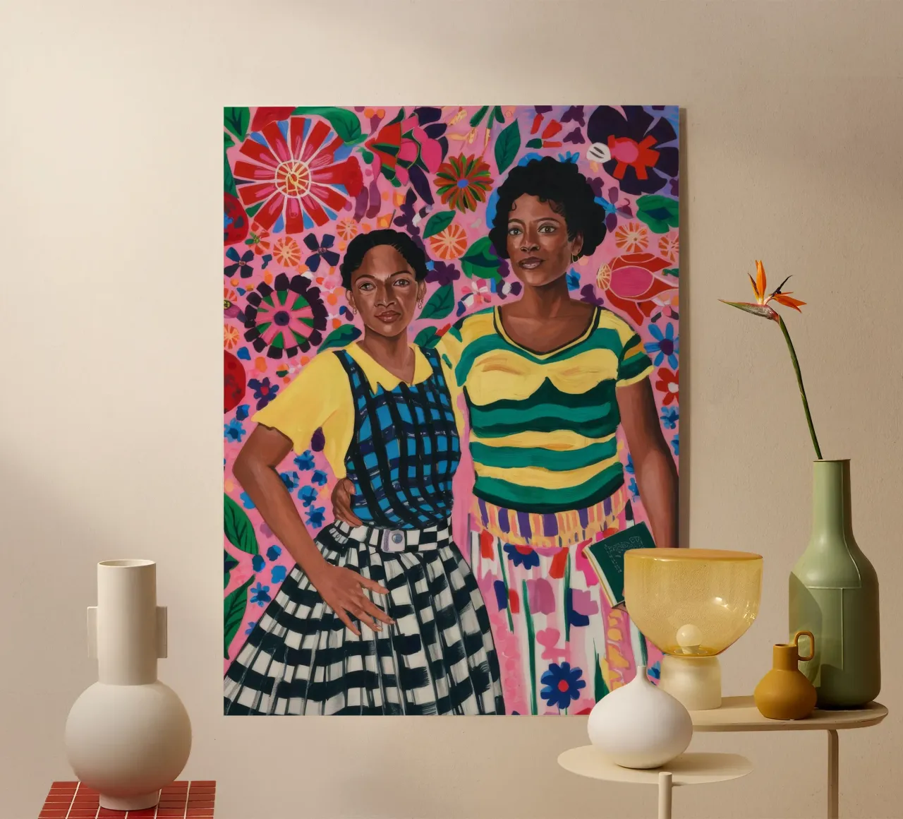 Duo floreale plexiglass da Ebony Carpenter