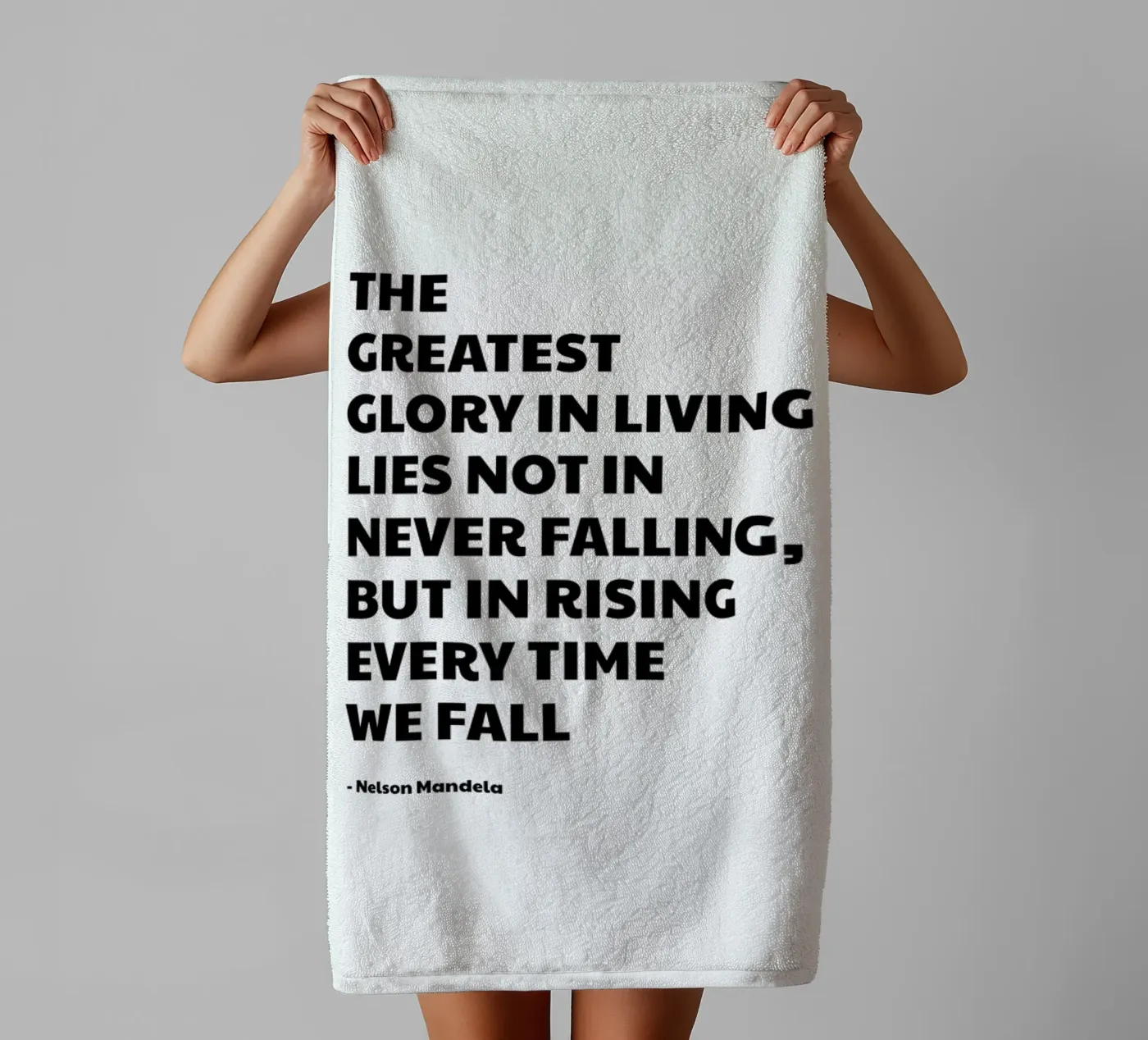 Every Time We Fall towel by Studio One
