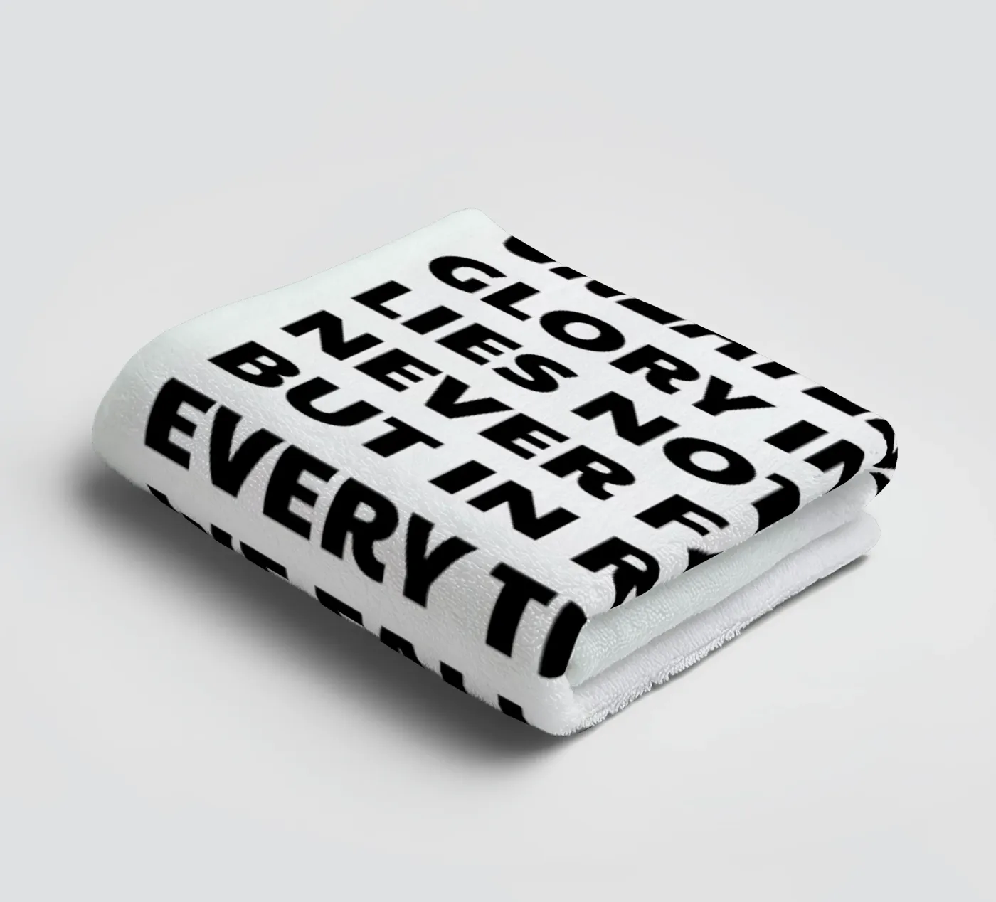 Every Time We Fall towel by Studio One