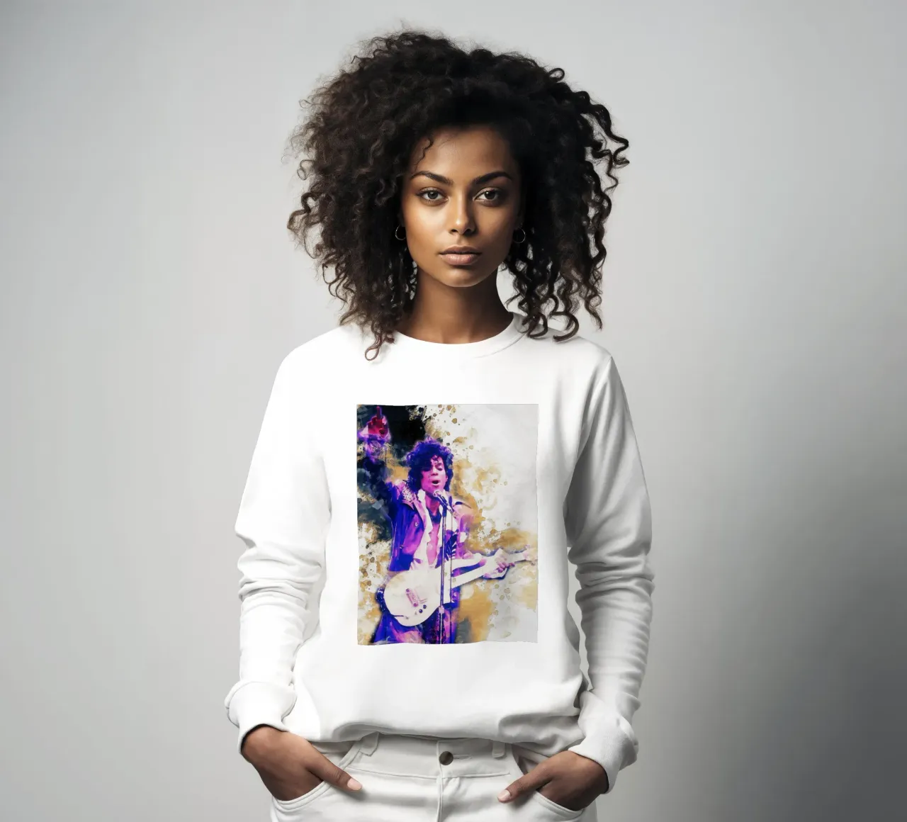 Smudge of Portrait Prince Sweatshirt von Gunawan Rb