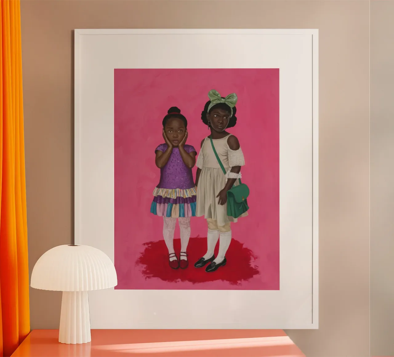 L'innocenza dell'infanzia poster con telaio in legno da Ebony Carpenter