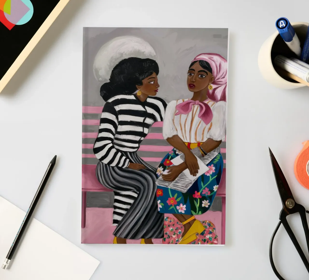 Bench Conversations notebook by Ebony Carpenter