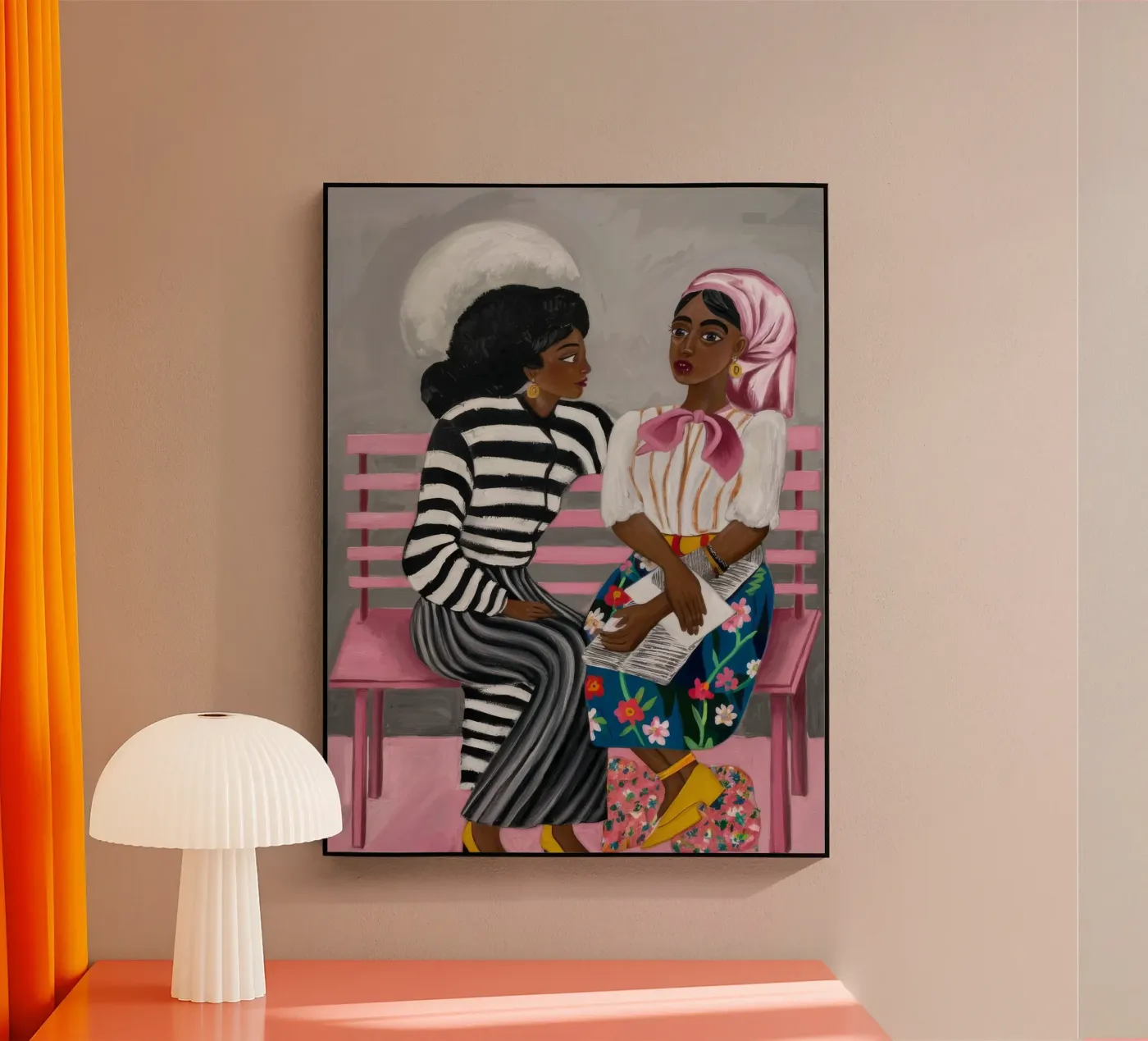 Bench Conversations plexiglas de Ebony Carpenter