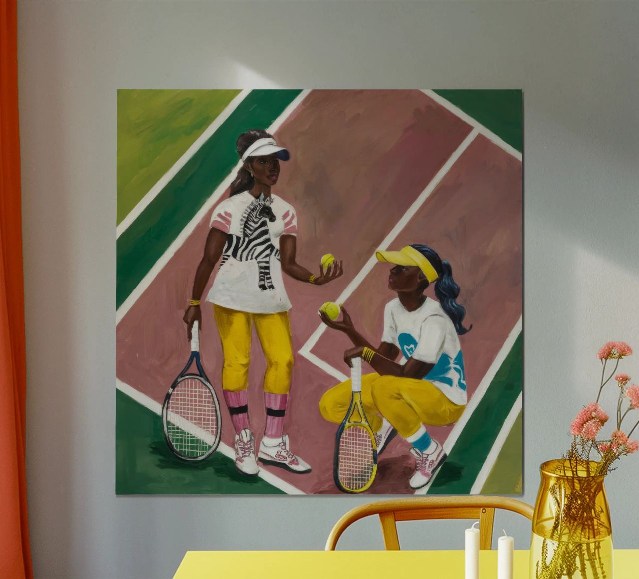 Tennis Association poster by Ebony Carpenter