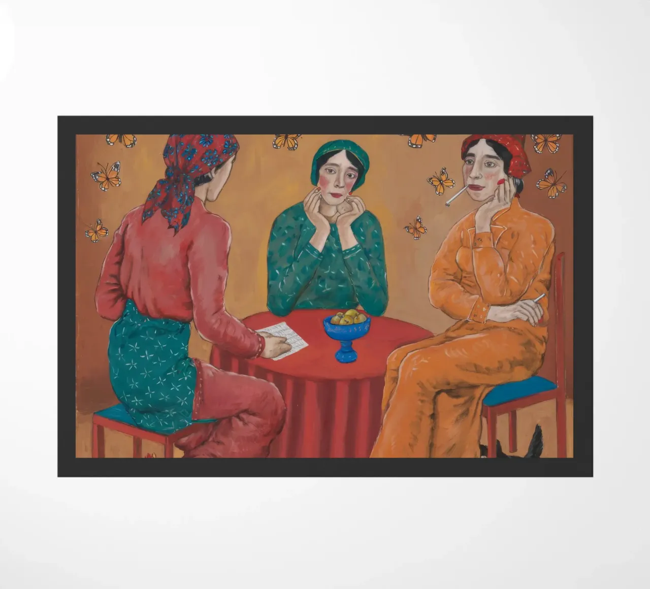 Tè alla farfalla zerbino da Ebony Carpenter