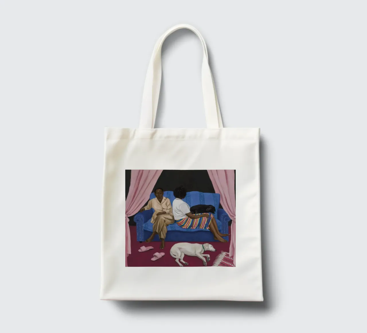 Accogliente compagnia borsa in juta da Ebony Carpenter