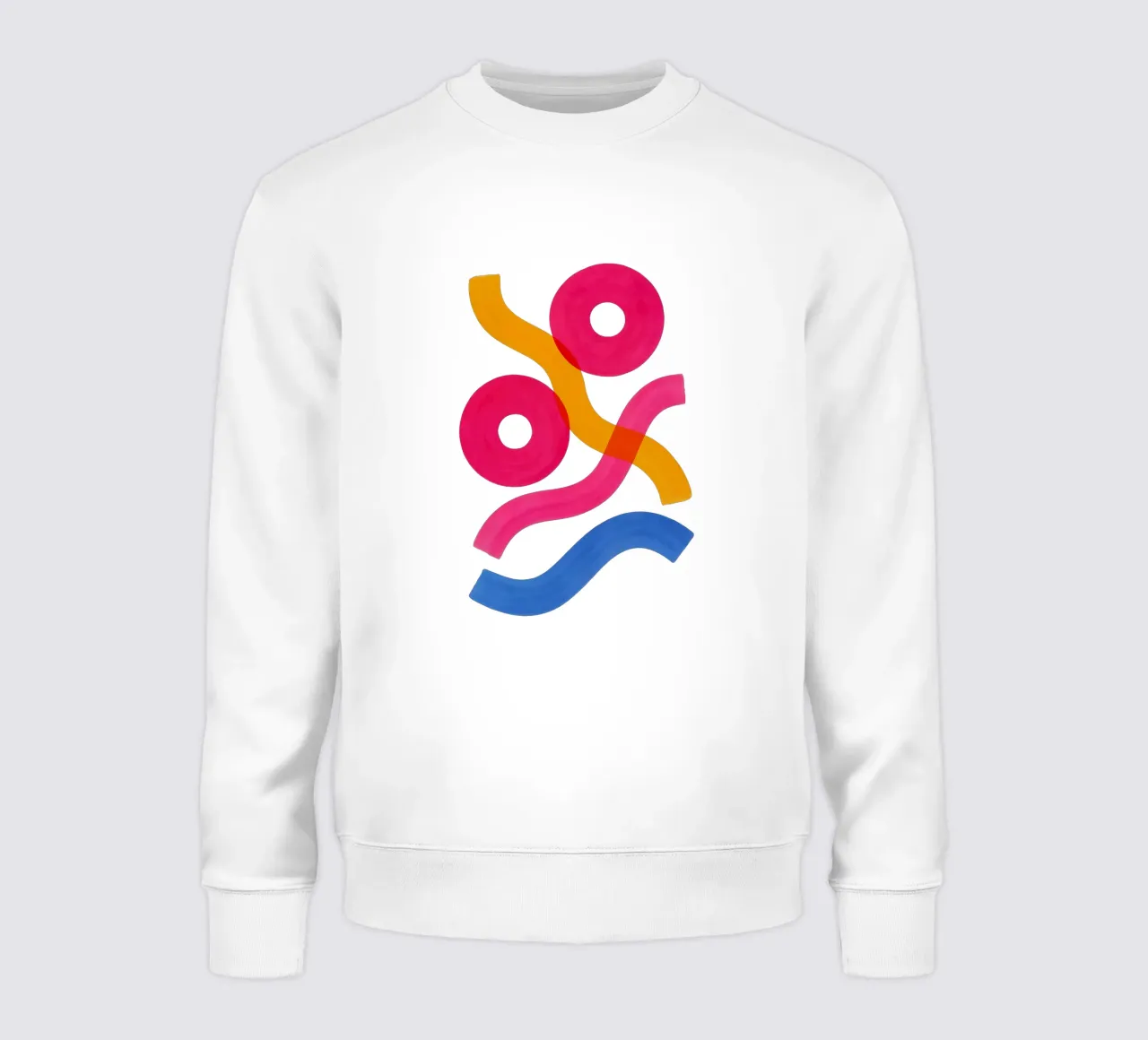 Shapes in Motion - Flow Form Series Sweatshirt von SMPLE