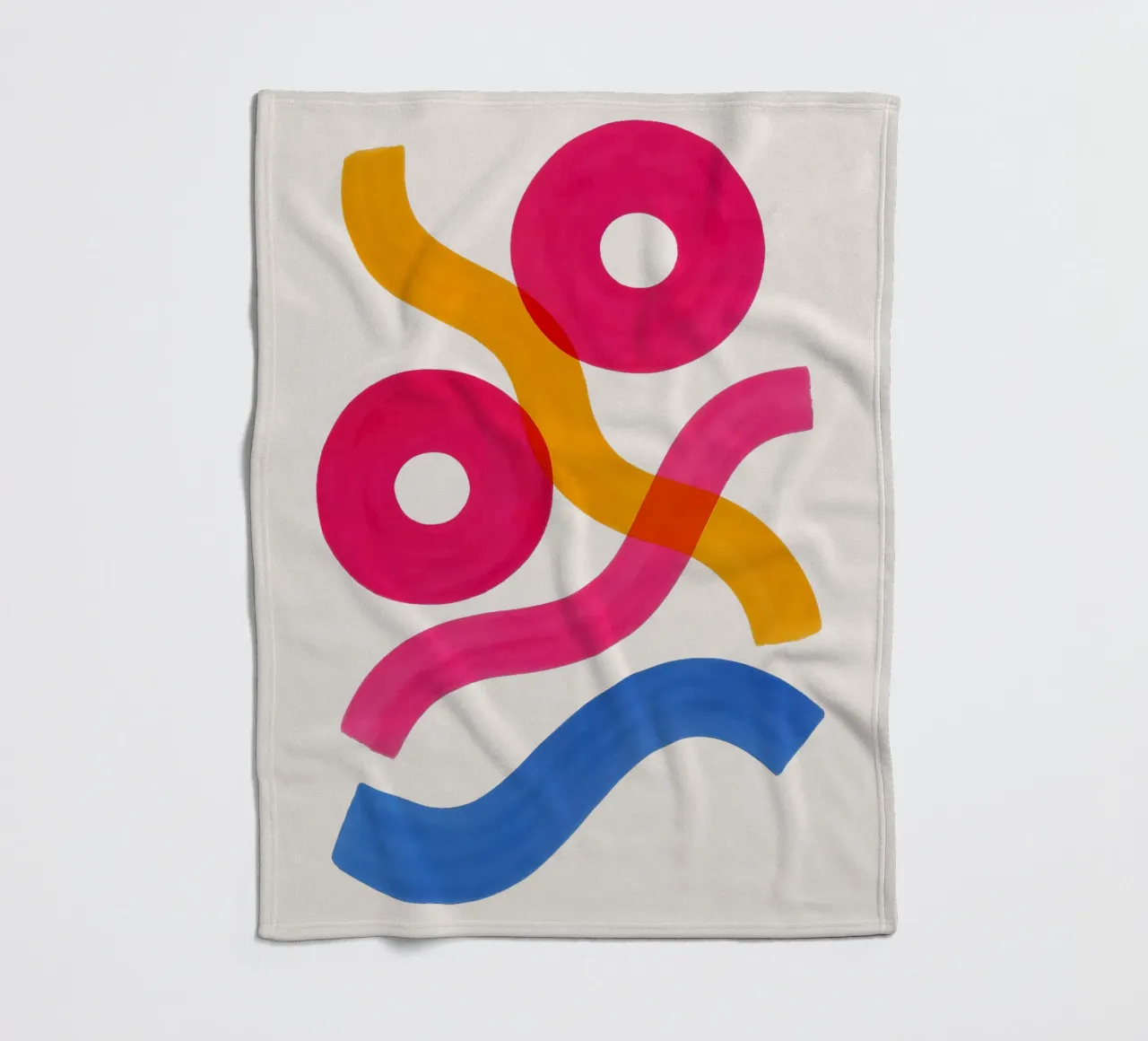 Shapes in Motion - Flow Form Series Fleecedecke von SMPLE