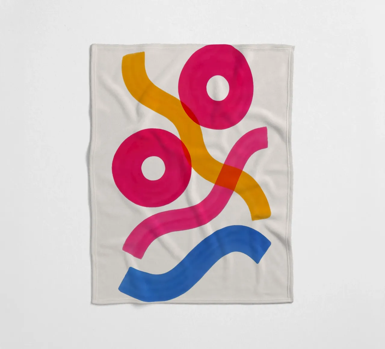 Shapes in Motion - Flow Form Series Fleecedecke von SMPLE