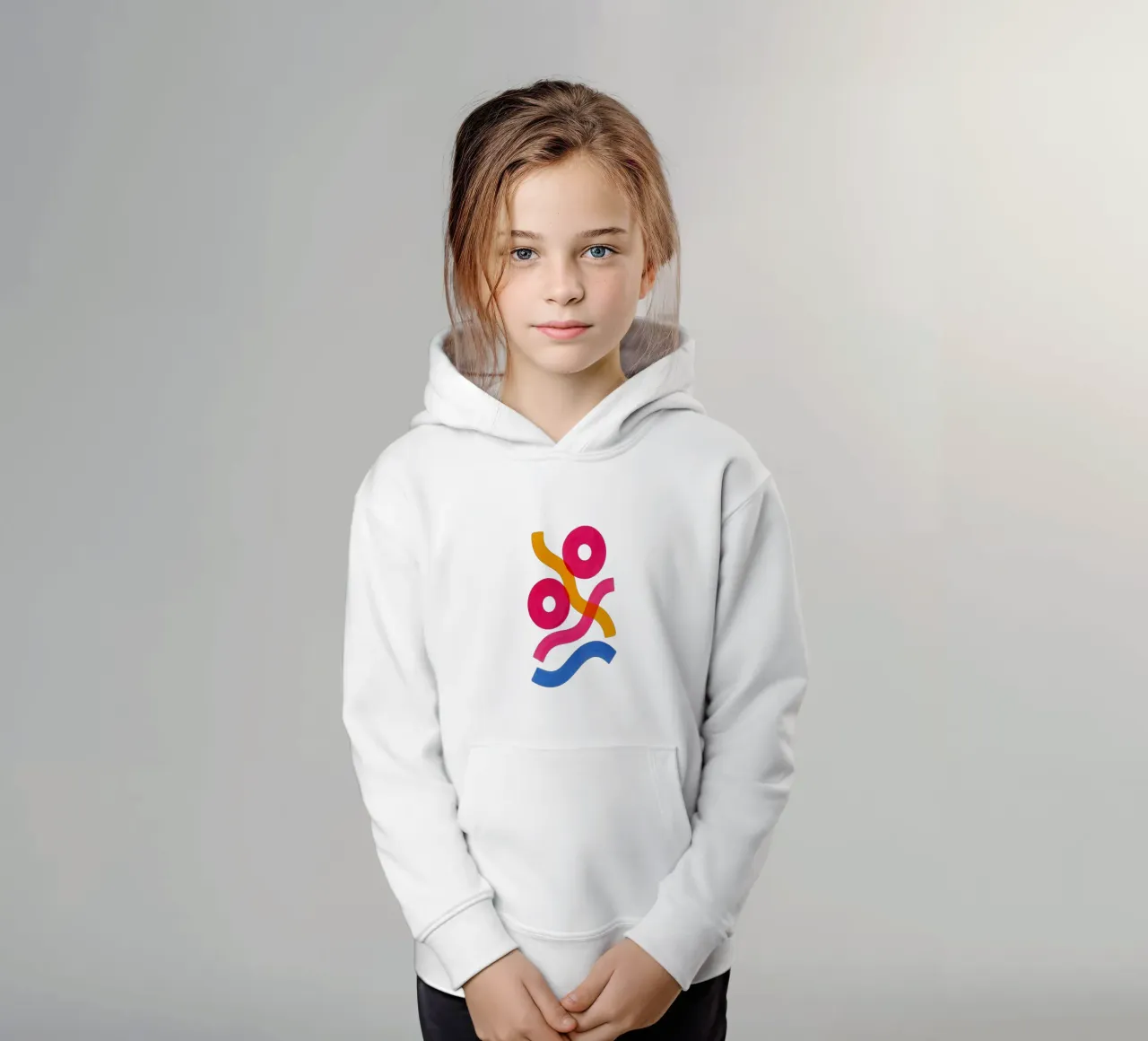 Shapes in Motion - Flow Form Series sudadera con capucha para niño de SMPLE