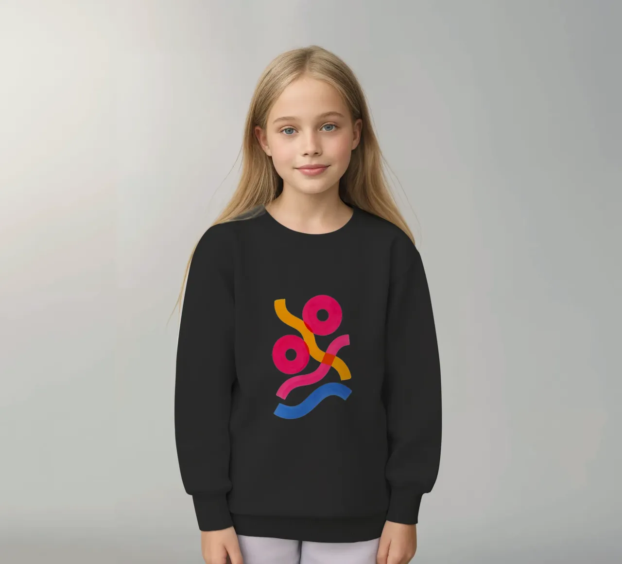 Shapes in Motion - Flow Form Series felpa bambino da SMPLE