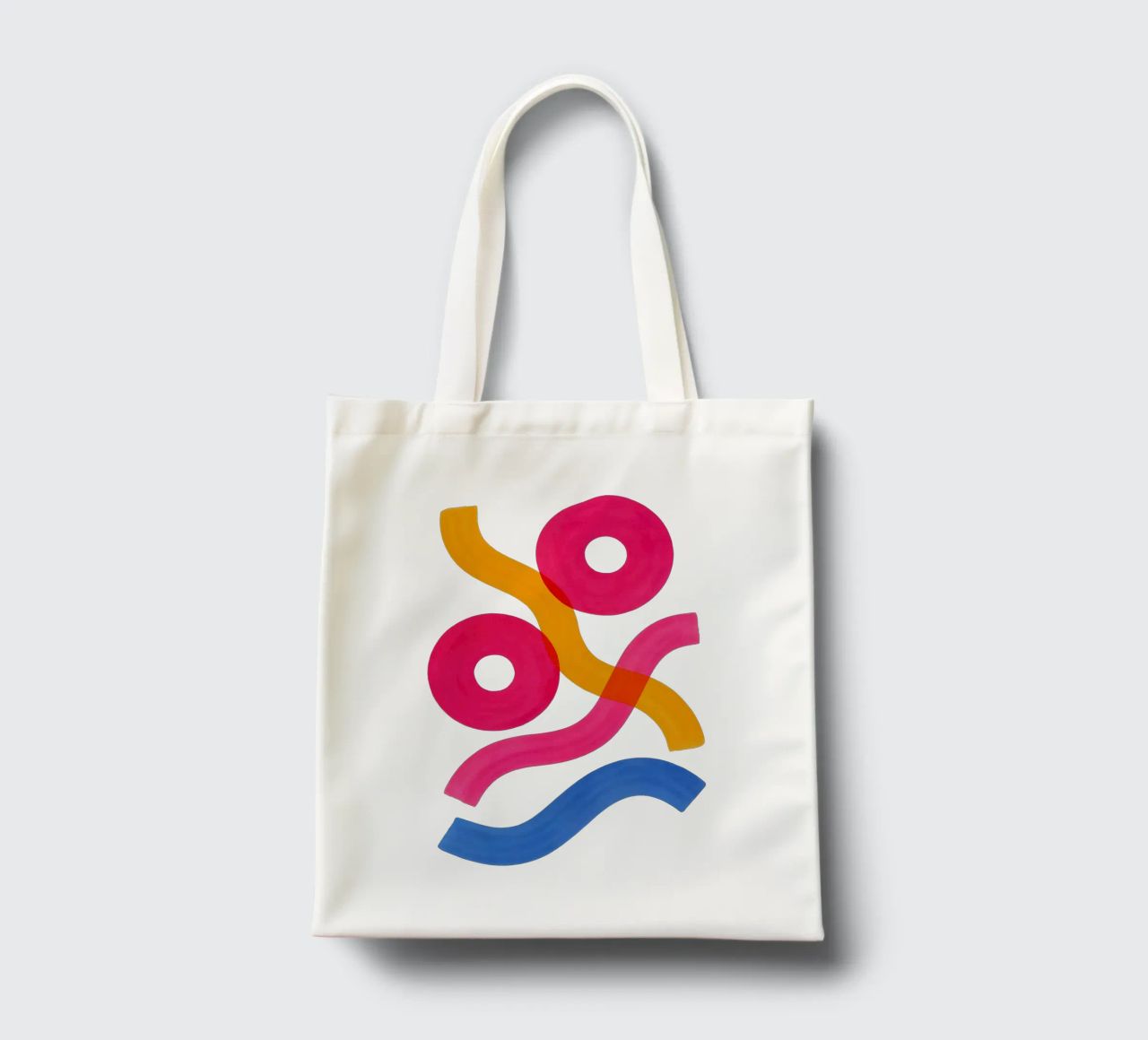 Shapes in Motion - Flow Form Series borsa in juta da SMPLE