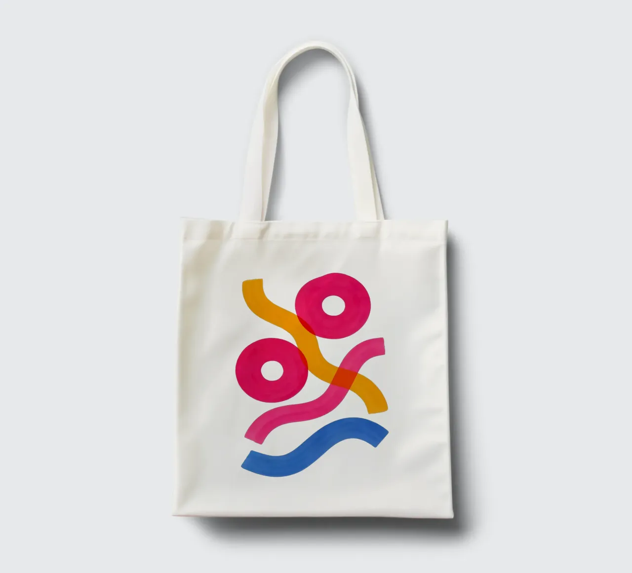 Shapes in Motion - Flow Form Series borsa in juta da SMPLE