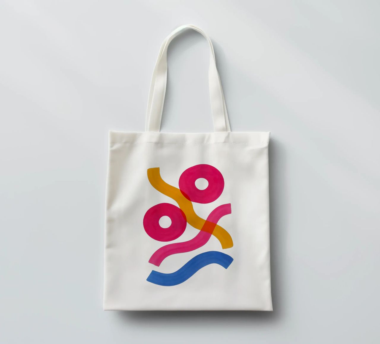 Shapes in Motion - Flow Form Series borsa in juta da SMPLE