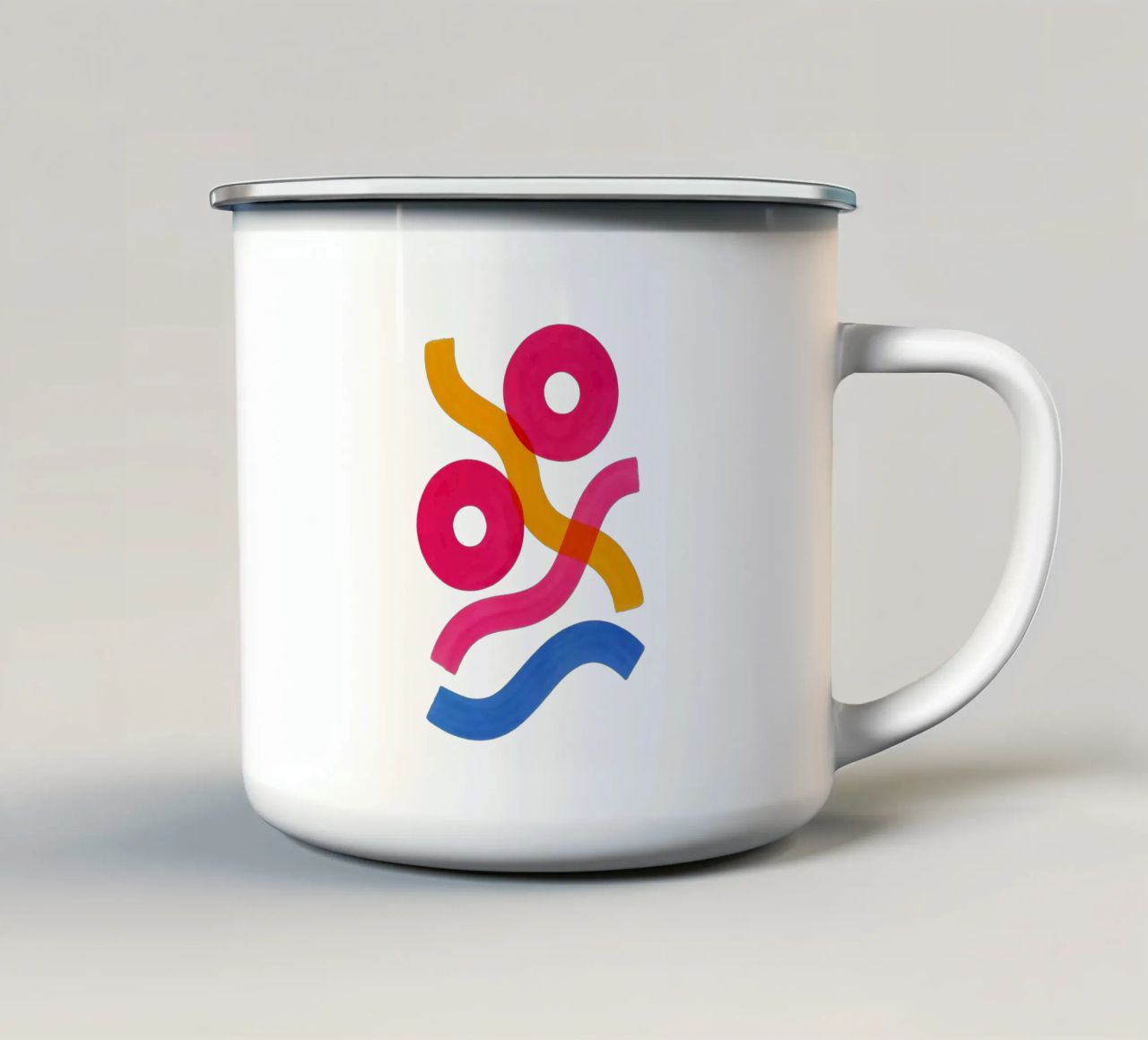 Shapes in Motion - Flow Form Series tazza in smalto da SMPLE